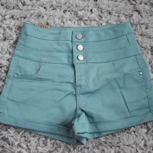 Never Worn Teal High Waisted Shorts